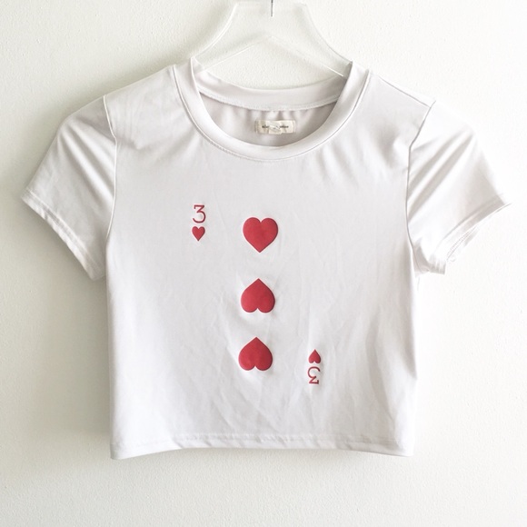 Urban Outfitters Tops - Silence + Noise Crop Top 3 of Hearts Small